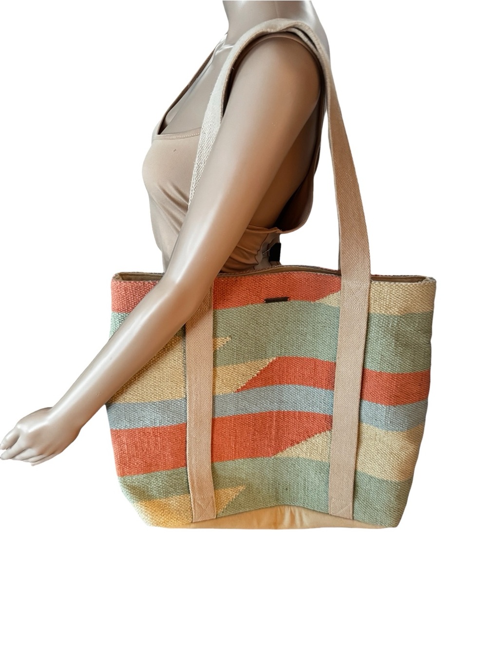 EUC O’Neill La Mata Pastel Large Tote Bag Cotton